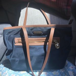 Navy Nylon Michael Kors tote